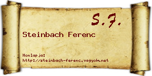 Steinbach Ferenc névjegykártya